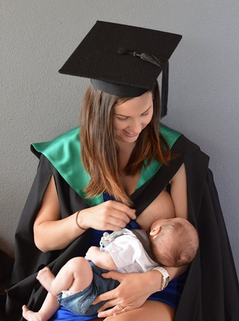 Breastfeeding graduate goes viral