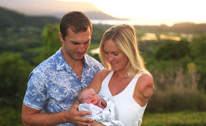 Shark attack survivor Bethany Hamilton welcomes baby boy
