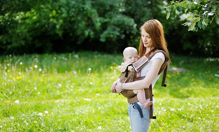 Baby wearing safety precautions
