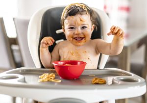 The importance of messy play for babies starting solids