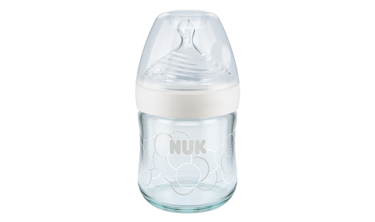 NUK Nature Sense Glass Baby Bottle with teat
