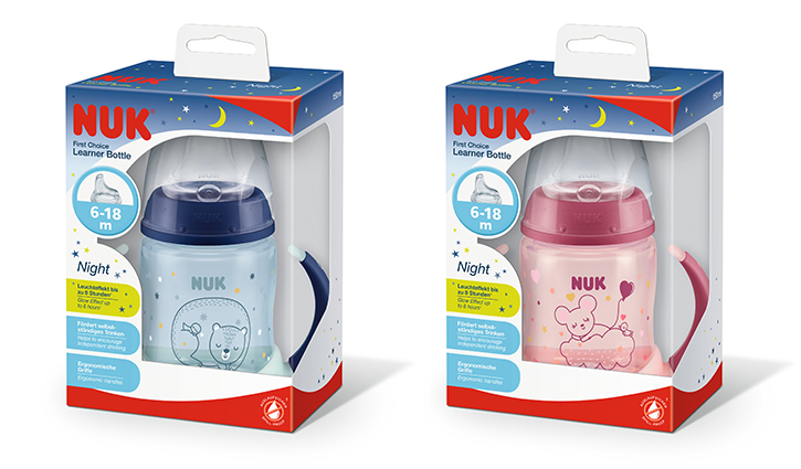 NUK First Choice Glow in the Dark Training Bottle 