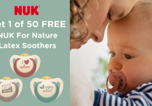 Get 1 of 50 free NUK for Nature Latex Soothers