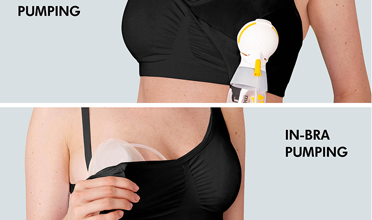Medela 3-in-1 nursing and pumping bra. Breathable and lightweight