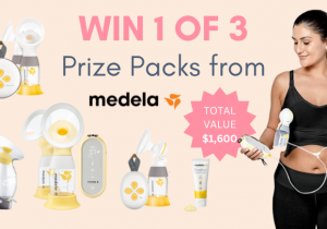WIN 1 of 3 Medela Breastfeeding and Nursing Prize Packs