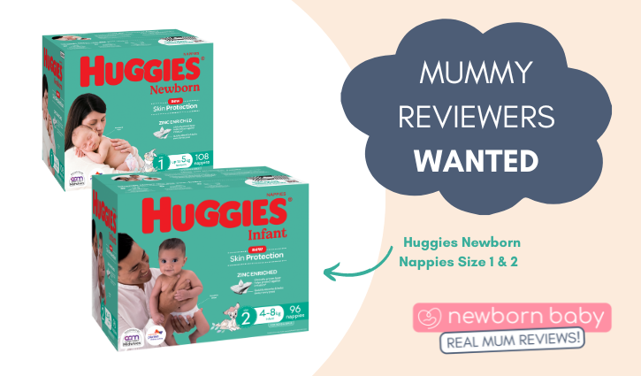 Huggies Newborn and Infant Zinc Enriched Nappies – Mummy Reviewers Application Form
