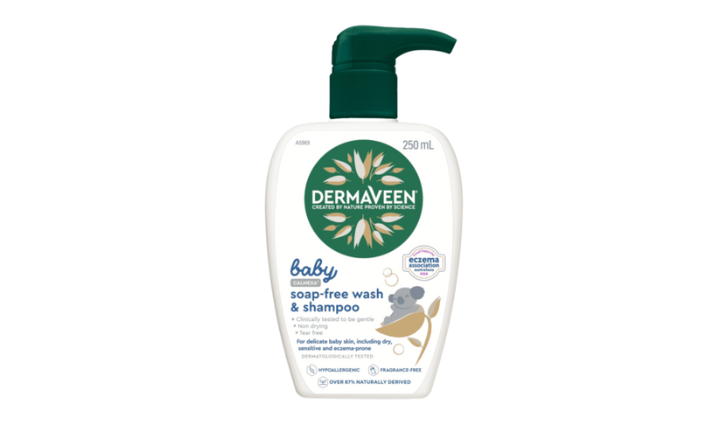 DermaVeen Baby Calmexa Soap-Free Wash & Shampoo 250ml